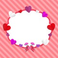 Stylish Valentine day frame with Plaid background.ÃÂ 